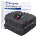 Westinghouse Electric Blanket Twin Size, Super Cozy Soft Flannel 62 x 84 Heated Blanket with 10 Fast Heating Levels & 1-12 Auto-