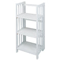 Casual Home 3-Shelf Folding Bookcase, 14 Wide, White
