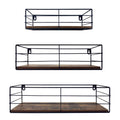 CRUGLA Floating Shelves Wall Mounted Set of 3, Hanging Storage Wall Shelf for Bathroom, Living Room, Bedroom, Kitchen Home