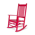 Shine Company Vermont Porch Rocker, High Back Wood Rocking Chair, Chili Pepper