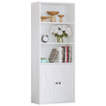 IRONCK Industrial Bookshelves and Bookcases with Doors 11.8 in Depth Floor Standing 5 Shelf Display Storage Shelves Bookcase Hom