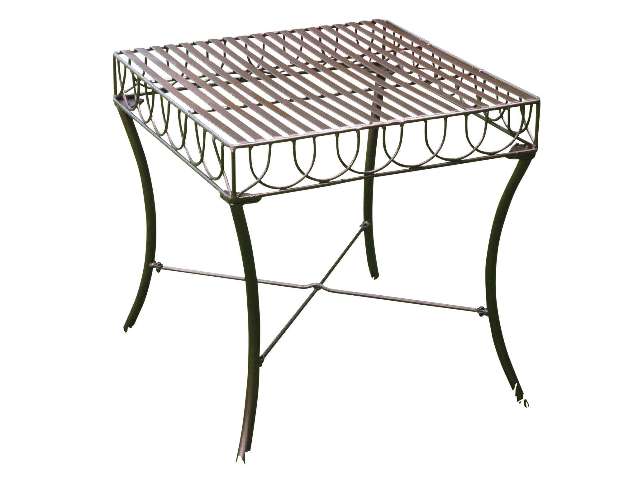 International Caravan Iron Outdoor Patio Side Table