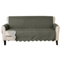 Great Bay Home Medallion Stitched Solid Furniture Protector Stain Resistant Durable Furniture Protector Elenor Collection (Sofa,
