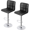 ZenStyle Counter Height Bar Stools Set of 2 Adjustable Swivel Bar Stool PU Leather Bar Chairs for Kitchen Stool Hydraulic Dining