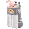 Accmor Hanging Baby Diaper Caddy Organizer, Diaper Stacker, Baby Crib Hanging Classified Storage Bag Organizer for Changing Tabl