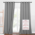 NICETOWN Outdoor Noise Blocking Blackout Curtains, Full Privacy Wall Divider, Heavy-Duty Blinds for Office Windows, Inside Detac