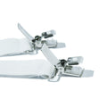 PAULATO BY GA.I.CO. White Elastic Strap with Alligator Clip - Set of 2 pcs.