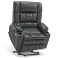 MCombo Large Dual Motor Power Lift Recliner Chair Sofa with Massage and Heat for Big Elderly People, Infinite Position, USB&Type