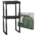 Locker Shelf Adjustable Height and Width, Locker Organizer for Work, Locker Shelves for School Locker, Stack-able Locker Stand T