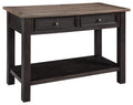 Signature Design by Ashley Tyler Creek Modern Farmhouse Sofa Table, Brown & Black