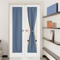 NICETOWN Sidelight Curtain Panel - Thermal Insulated Blackout Solid Door Curtain with Top and Bottom Rod Pocket for Patio Door, 