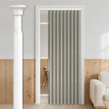 AJAZZ 100% Blackout Accordion Doors Interior Invisible Folding Door for Bedroom Living Room Doorway Curtain Sets (1 Pack, 44 W x