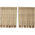 VHC Brands, Abilene Star, Cotton, L36xW36, Tier, Set of 2, Tan
