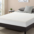 Best Price Mattress 2.5 Inch Ventilated Memory Foam Mattress Topper, CertiPUR-US Certified, King White