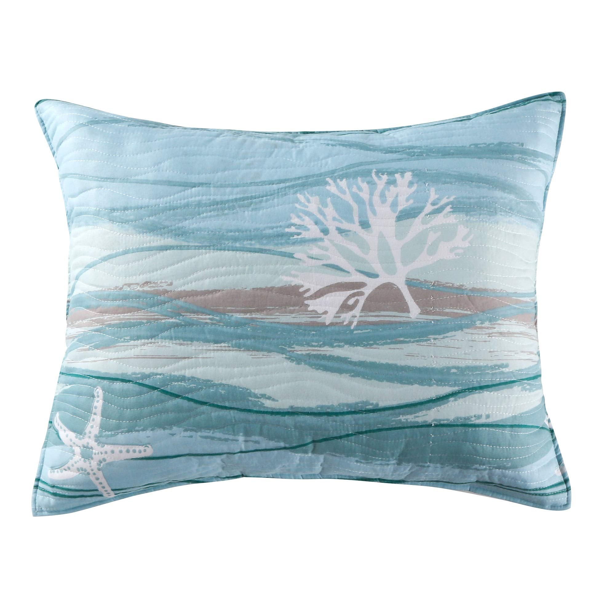 Greenland Home Maui King Sham-Multi, Multicolor