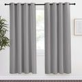 NICETOWN Blackout Curtain & Drape 78 inch Length, 55 inch Wide, Sold by 1 Panel, Silver Grey Color, Noise Reducing Drapery for L