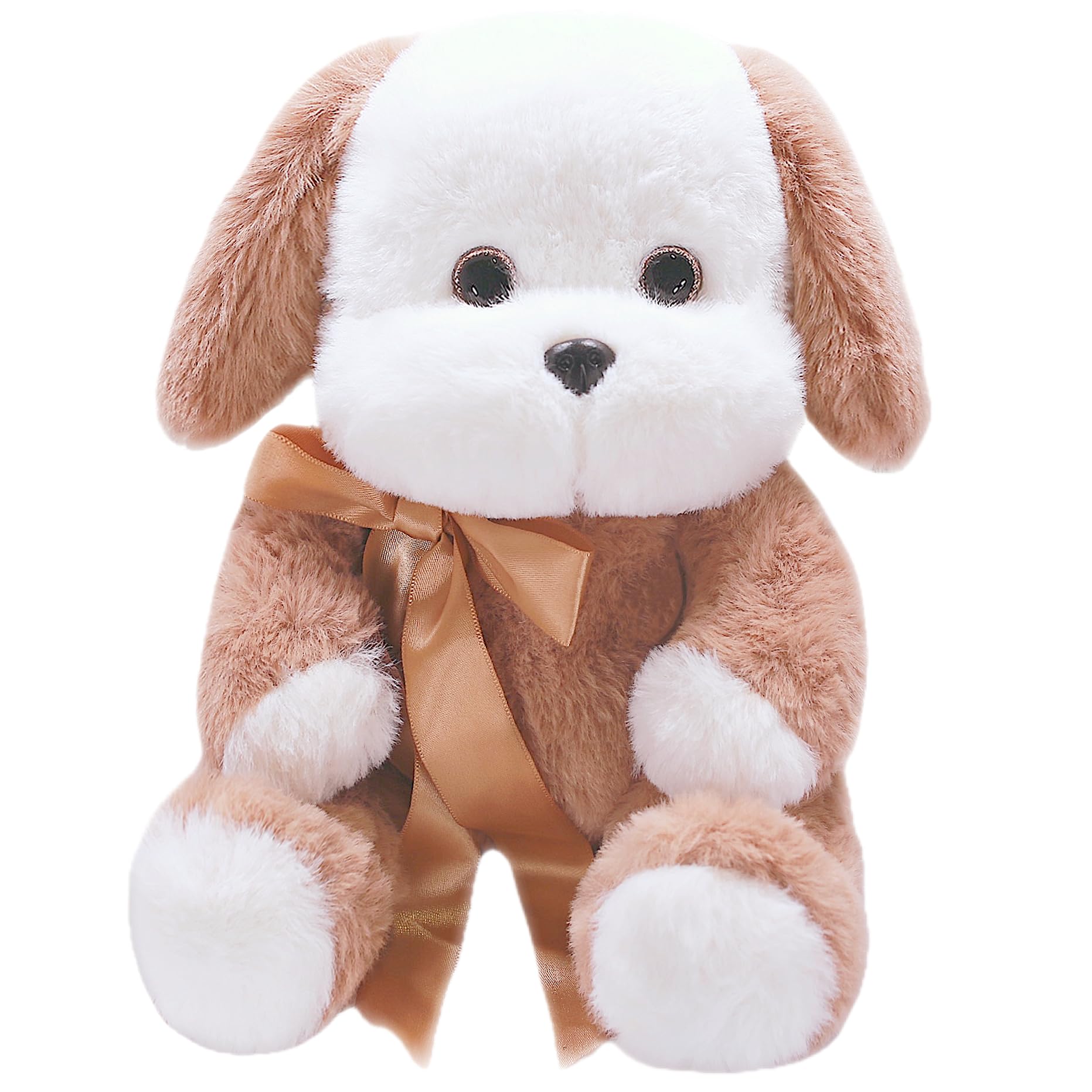 uoozii Non-Shedding 12 | 2 Pounds Microwavable & Coolable Weighted Stuffed Animals Unscented Dog Weighted Plush Pillow Warmable 
