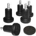 Bell Glides Replacement Office Chair or Stool Swivel Caster Wheels to Fixed Stationary Castors, for Carpet High Profile Bell Gli