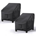 BROSYDA Patio Chair Covers for Outdoor Furniture Waterproof 2 Pack, Lawn Chair Covers 600D Heavy Duty Oxford Cloth, Large Covers