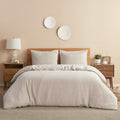 DAPU 100% Linen Duvet Cover, Pure Natural French Flax Linen with 8 Corner Ties and Zipper Closure, Soft Breathable Durable for H