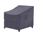 F&J Outdoors Patio Chair Covers Waterproof UV Resistant Heavy Duty Outdoor Lounge Chair Adirondack Chair Cover, Grey, 33 W x 34 