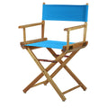 Casual Home 200-00/021-27 Director Chair 18 - Classic Height Natural Frame/Turquoise Canvas