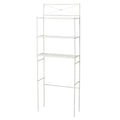 Zenna Home Over the Toilet Storage Shelf Space Saver, Behind Toilet Bathroom Organizer and Storage, Metal Bathroom Organizer wit
