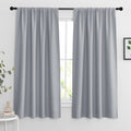 RYB HOME Blackout Curtains for Small Window, Thermal Insulated Kitchen Curtains and Drapes Rod Pocket Room Darkening Shades for 