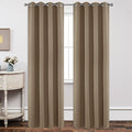 Joydeco Blackout Curtains 90 Inch Length 2 Panels Set, Thermal Insulated Long Curtains& Drapes 2 Burg, Room Darkening Grommet Cu