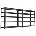 Storage Shelves Heavy Duty, 2 PCS 60 L x 24 W x 78 H Garage Wire Shelving Unit Loads 3300LBS, 5-tier Adjustable Metal Industrial