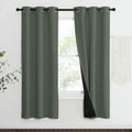 NICETOWN 100% Blackout Curtains 70 Long, Pair of Energy Smart & Noise Blocking Out Drapes for Baby Room Window, Thermal Insulate