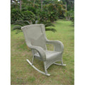 International Caravan Furniture Piece San Tropez Resin Wicker Aluminum Rocker