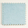 12 Pcs Shaggy Interlocking Foam Carpet Tiles - 12 x 12, 12 Sq,Ft Kids Carpet Squares Protective Floor Mats Crawling Exercise Are