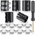 Ferraycle Fixing a Sinking Office Chair Cylinder Alternatives 10 Pieces Stainless Steel Hose Clamps 5 Pieces Gas Lift with Dual-