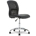 Serta Essential Armless DeskChair, Small Task Chair with Wheels, Breathable Mesh Back, SertaQuality Foam Cushion Seat for Comfor