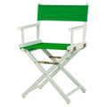 Casual Home 18 Directors Chair White Frame with Green Canvas