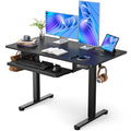 ErGear Electric Standing Desk with Full Size Keyboard Tray, Adjustable Height Sit Stand Up Desk, Home Office Desk Computer Works