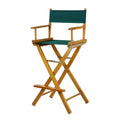 Casual Home 30 Directors Chair Honey Oak Frame-with Hunter Green Canvas, Bar Height