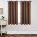 Joydeco Blackout Curtains 63 Inch Length 2 Panels Set, Thermal Insulated Long Curtains& Drapes 2 Burg, Room Darkening Grommet Cu