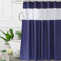 UFRIDAY Navy Blue and White Shower Curtain, Shower Curtains for Bathroom Modern Design 48-Inch x 72-Inch