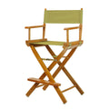 Casual Home 24 Directors Chair Honey Oak Frame-with Olive Canvas, Counter Height