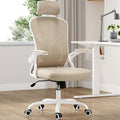 Farini Ergonomic Office Chair, Home Office Desk Chair with Headrest, High Back Computer Chair with Flip-up Armrests and Adjustab