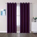 CUCRAF Purple Blackout Curtains 84 inch Length 2 Panels Set, Room Darkening Curtains & Drapes for Living Room Bedroom, Thermal I