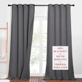 NICETOWN Outdoor Noise Blocking Blackout Curtains for Office, Full Privacy Wall Divider, Heavy-Duty Blinds for Windows, Inside D