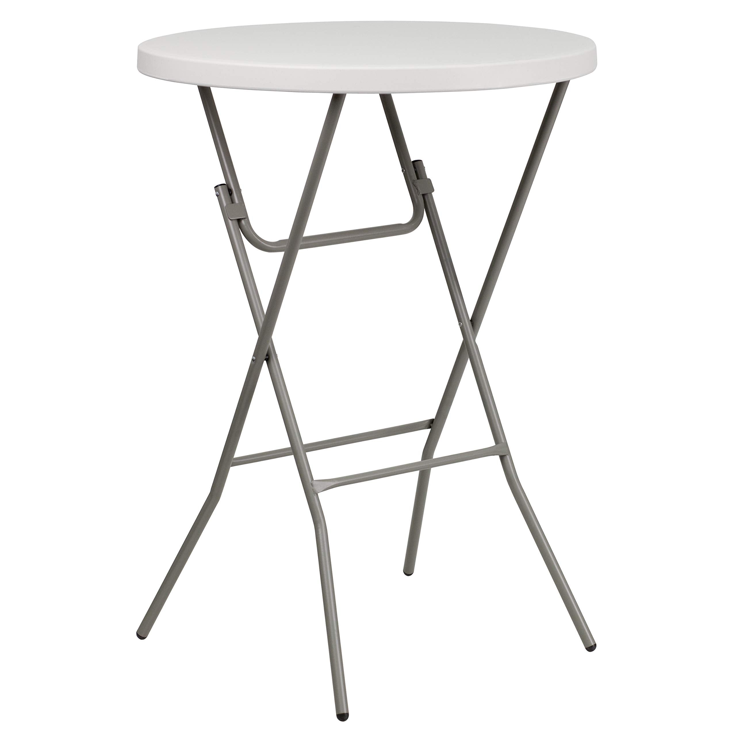 Flash Furniture Kathryn 31.5 Round All-Occasion Folding Bar Height Table for Parties and Commercial Events, Plastic Bar Height F