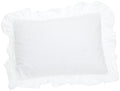 Fresh Ideas Ruffled Pillow Sham 2 Pack, Standard, White (FRE30102WHIT07)