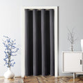 ChrisDowa Blackout Curtains for Doorways and Closets, Thermal Insulated Temporary Room Dividers (1 Panel, Dark Grey, 34 x 80 Inc