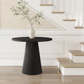 Round Dining Table Wood for 2-4, Modern Farmhouse Kitchen Table, 35   Small Circle Dining Tables with Pedastal for Kitchen Liv