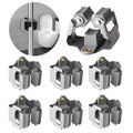 3-H Mop and Broom Holder Wall Mount 6 Pack, Broom Holder for Garage Garden Shed Storage System Laundry Room Home Kitchen Organiz