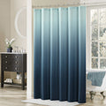 MVSUTA Ombre Blue Modern Fabric Printed Waterproof Polyester Shower Curtain,Classic Farmhouse Popular Shower Curtains for Bathro